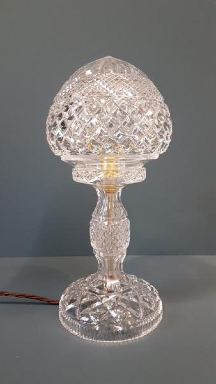 Superb Edwardian Cut Crystal Table Lamp  - Image 4