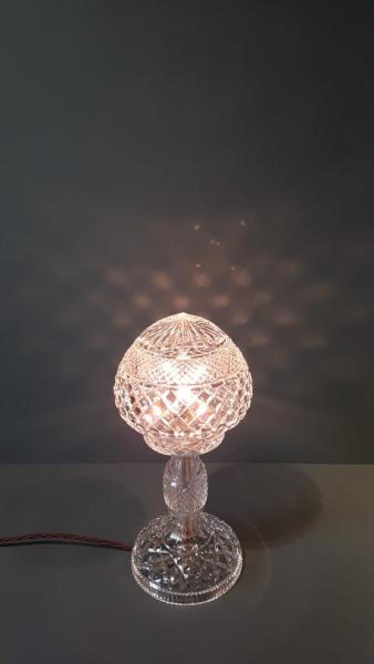 Superb Edwardian Cut Crystal Table Lamp  - Image 5