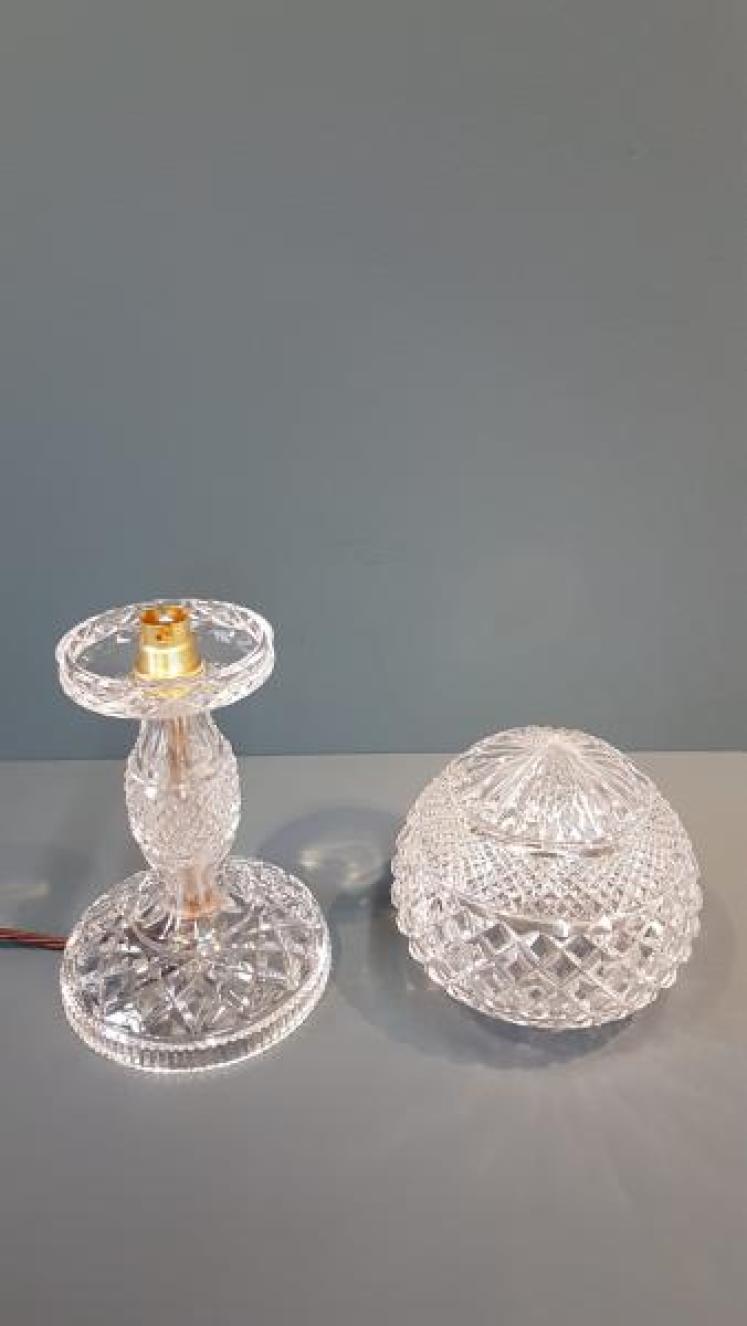 Superb Edwardian Cut Crystal Table Lamp  - Image 6
