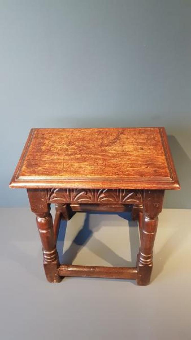 George I Oak Joint Stool  - Image 4