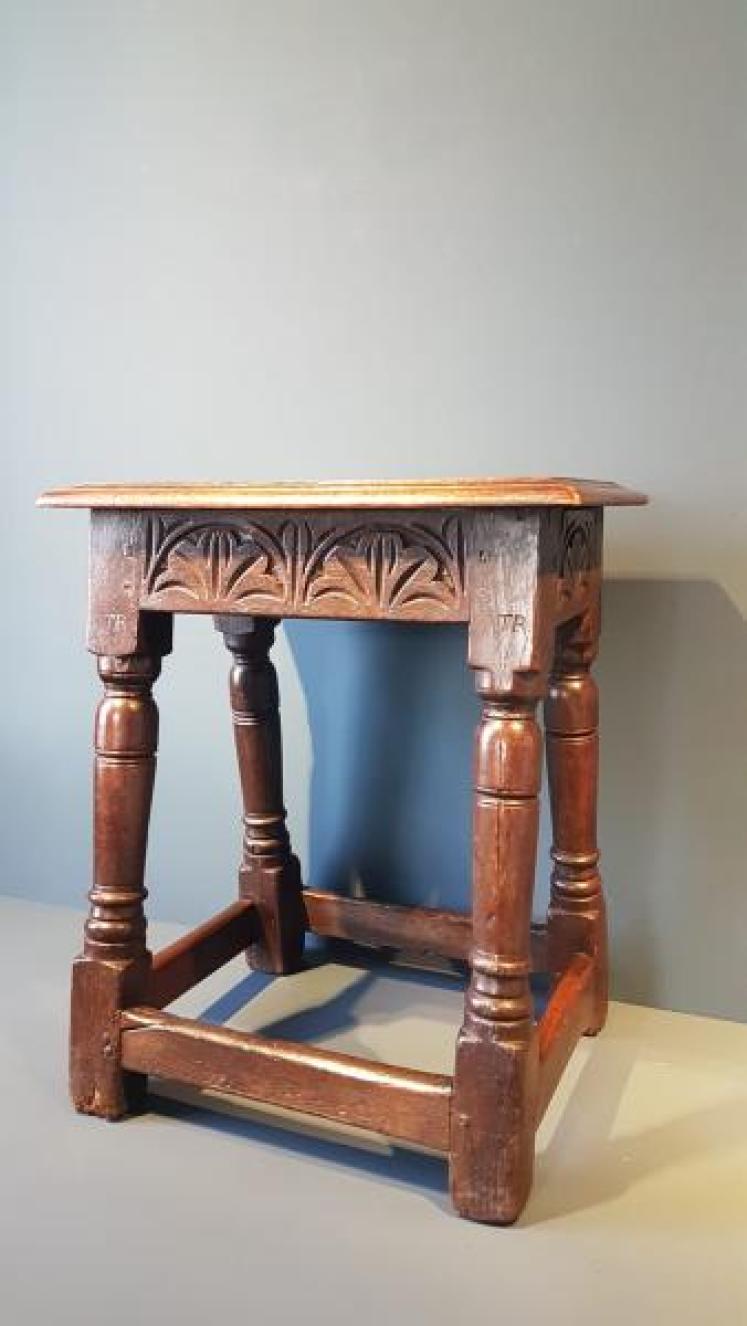 George I Oak Joint Stool  - Image 6