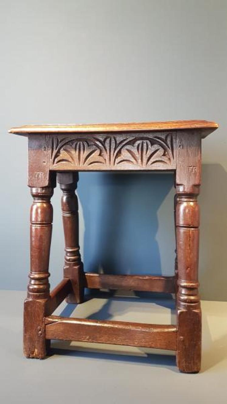 George I Oak Joint Stool  - Image 7