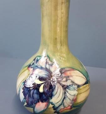 Large Early Moorcroft Slipper Orchid Vase 