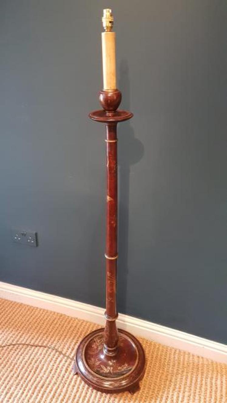 1920's Chinoiserie Lamp Standard - Image 7