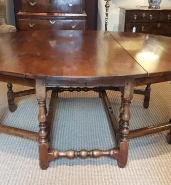 George II Yew 10 seater Oval Table