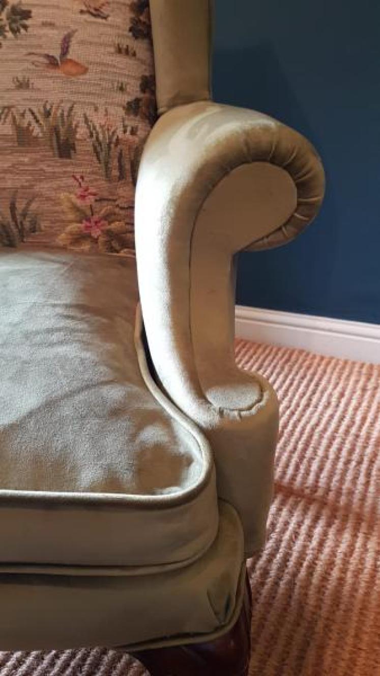 Edwardian Wing Back Armchair - Image 5