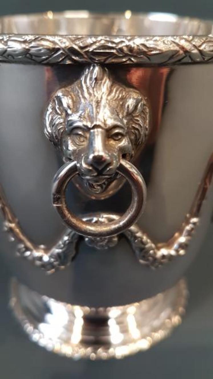 Edwardian Silver Bottle Holder or Planter - Image 2