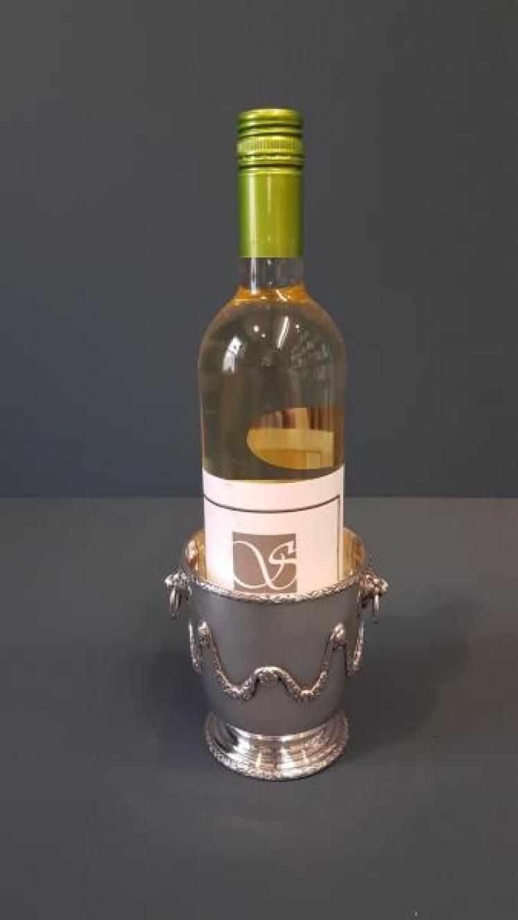 Edwardian Silver Bottle Holder or Planter - Image 5