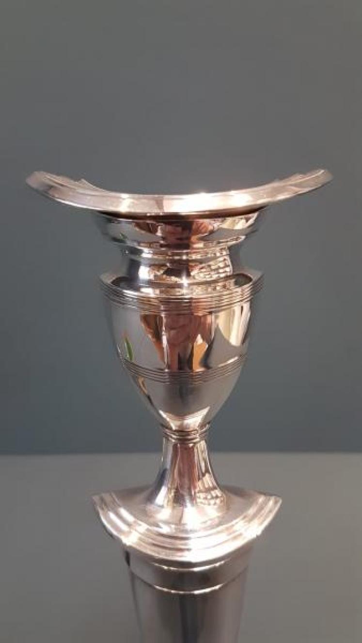 George III Style Silver Candlesticks - Image 4