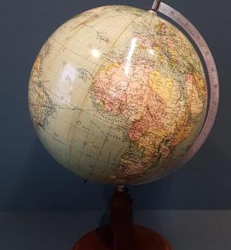 1930's 14" Papier Mache Globe
