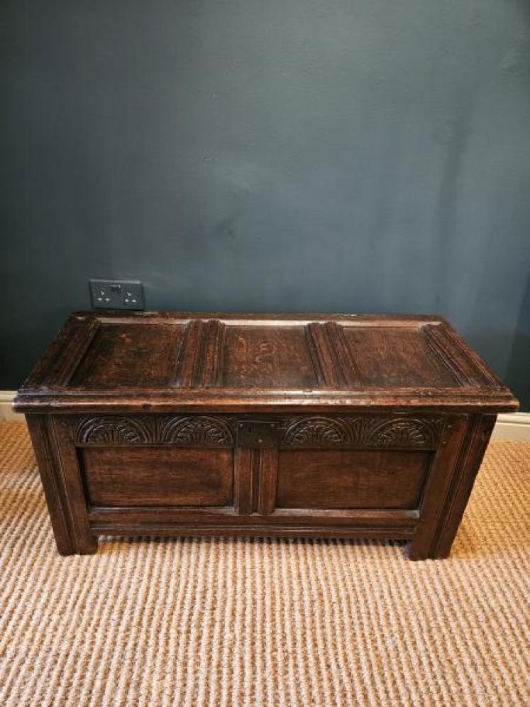 George II Oak Coffer - Image 2