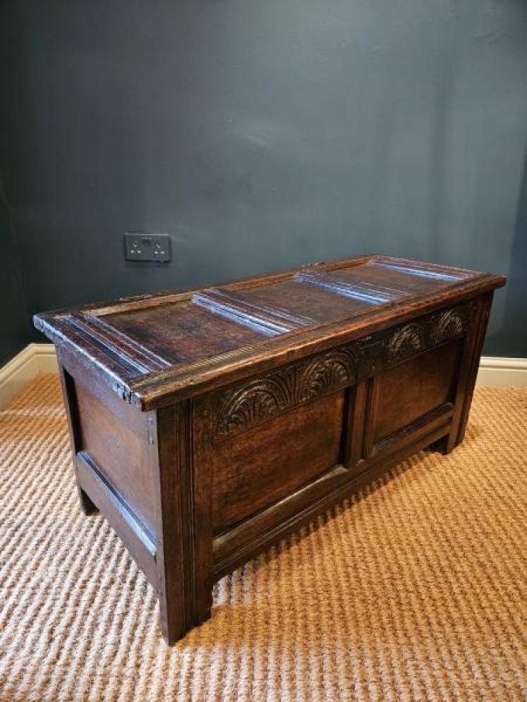 George II Oak Coffer - Image 4