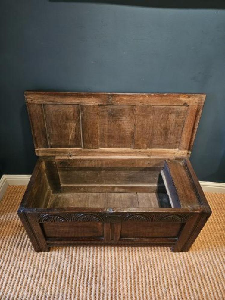 George II Oak Coffer - Image 5