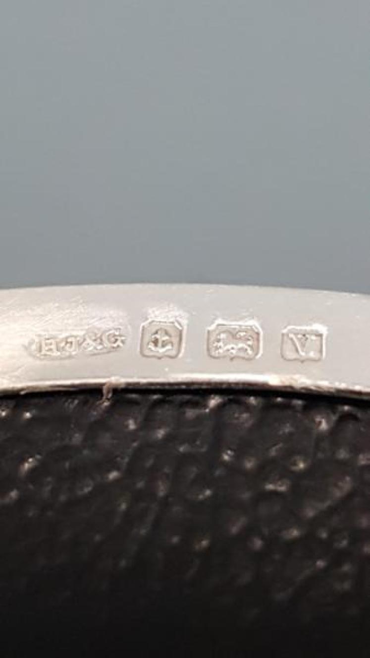 Engine Turned Silver Ring Box - Image 5