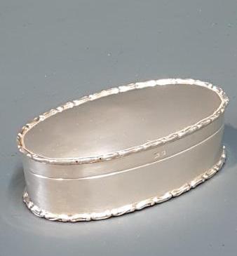 Edwardian Silver Table Snuff 
