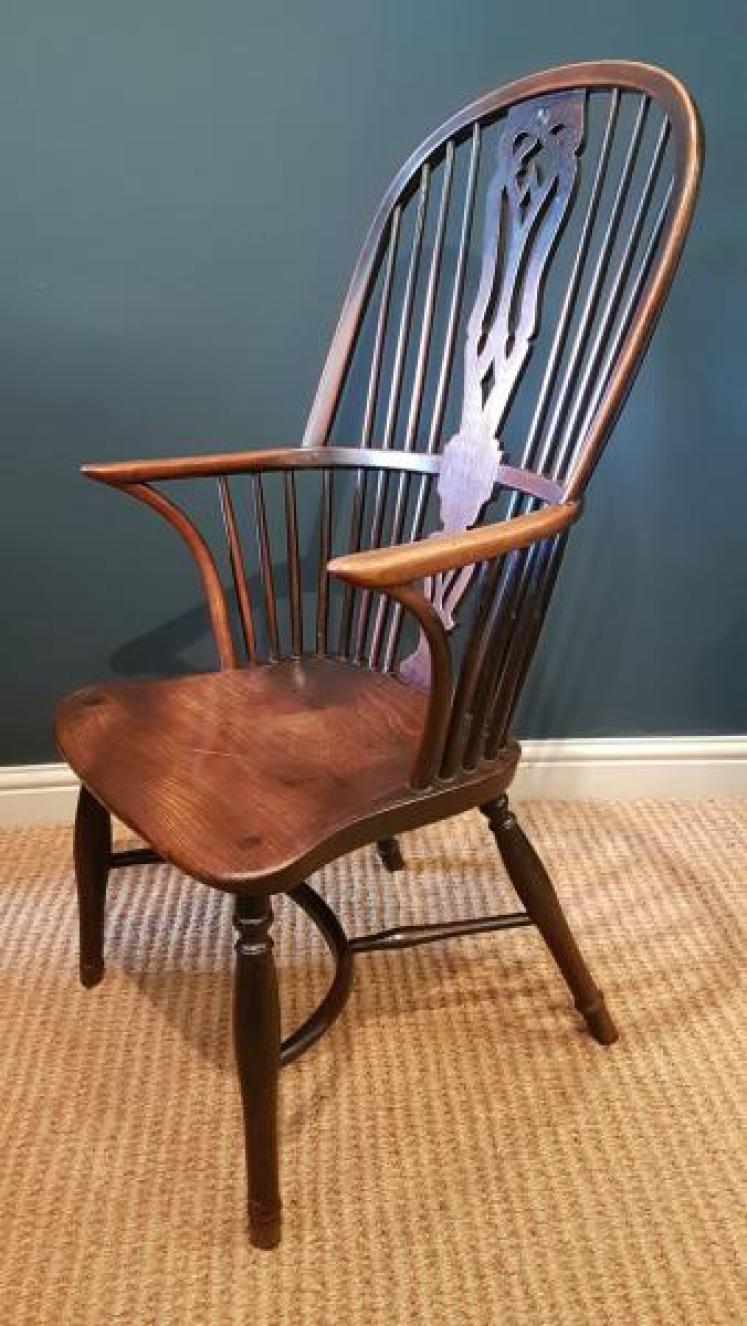 Superior Quality Yew Wood Windsor Chair  - Image 1