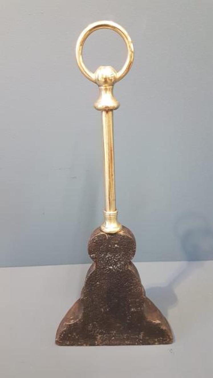 Victorian Brass and Cast Iron Door Stop  - Image 2