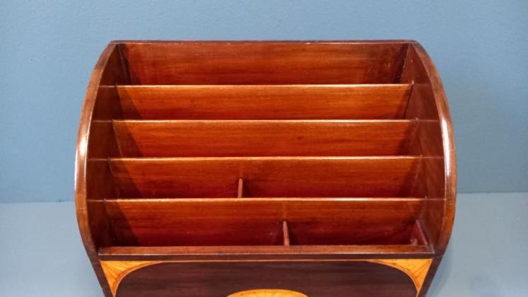 Edwardian Sheraton Inlaid Waterfall Letter Rack - Image 2