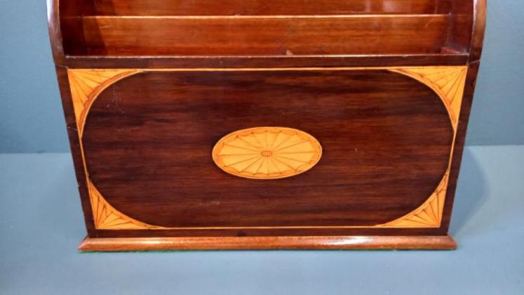 Edwardian Sheraton Inlaid Waterfall Letter Rack - Image 3