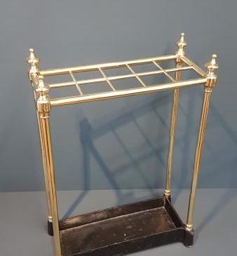 Victorian Brass and Cast Iron Stick Stand