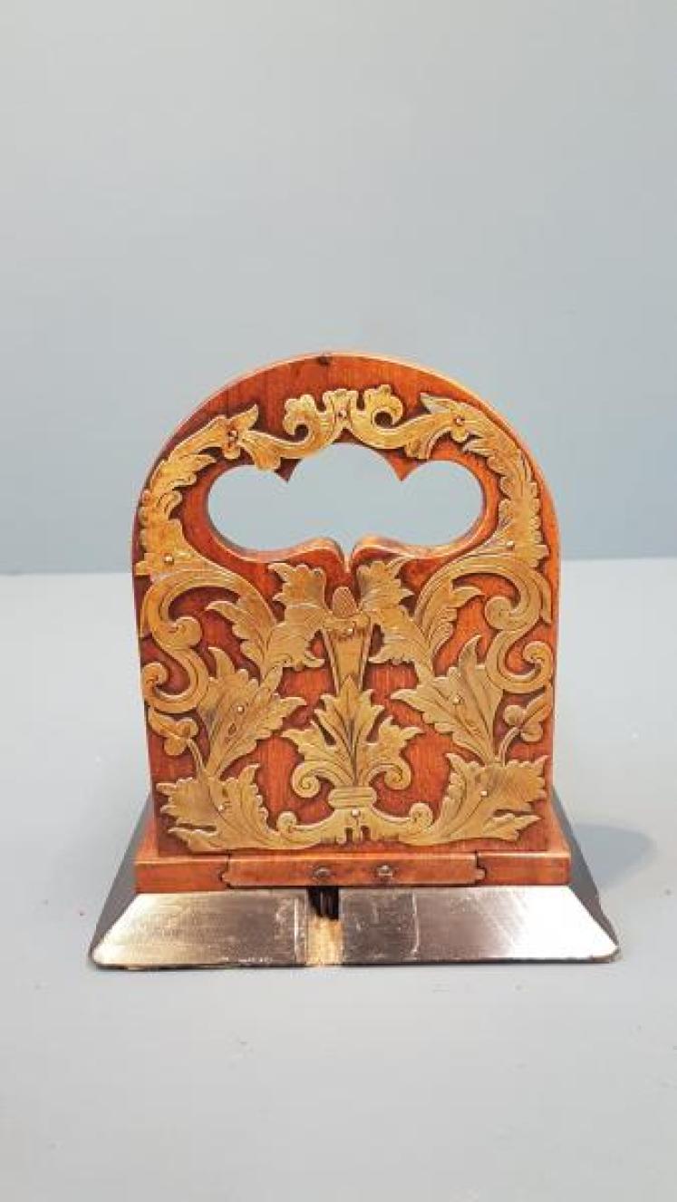 Victorian Walnut Book Slide - Image 2