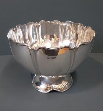 Large Edwardian Solid Silver Bowl
