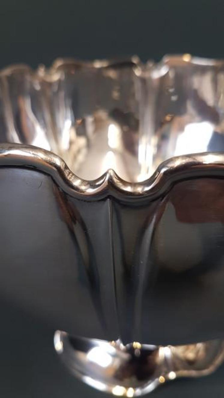 Large Edwardian Solid Silver Bowl - Image 6