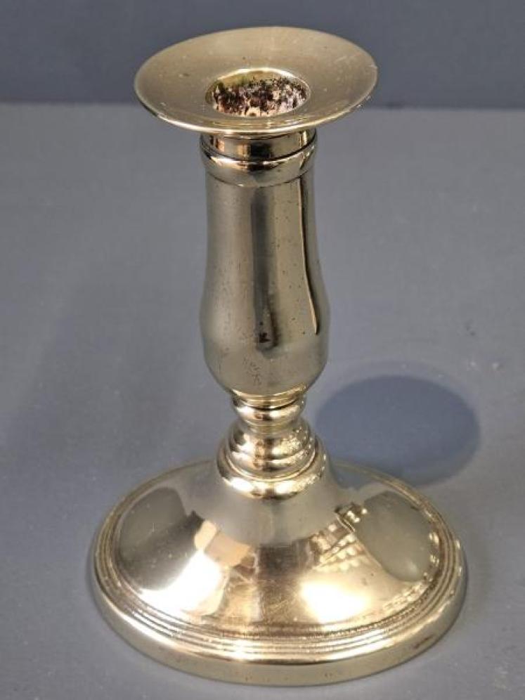 Pair of George III Brass Candlesticks  - Image 2