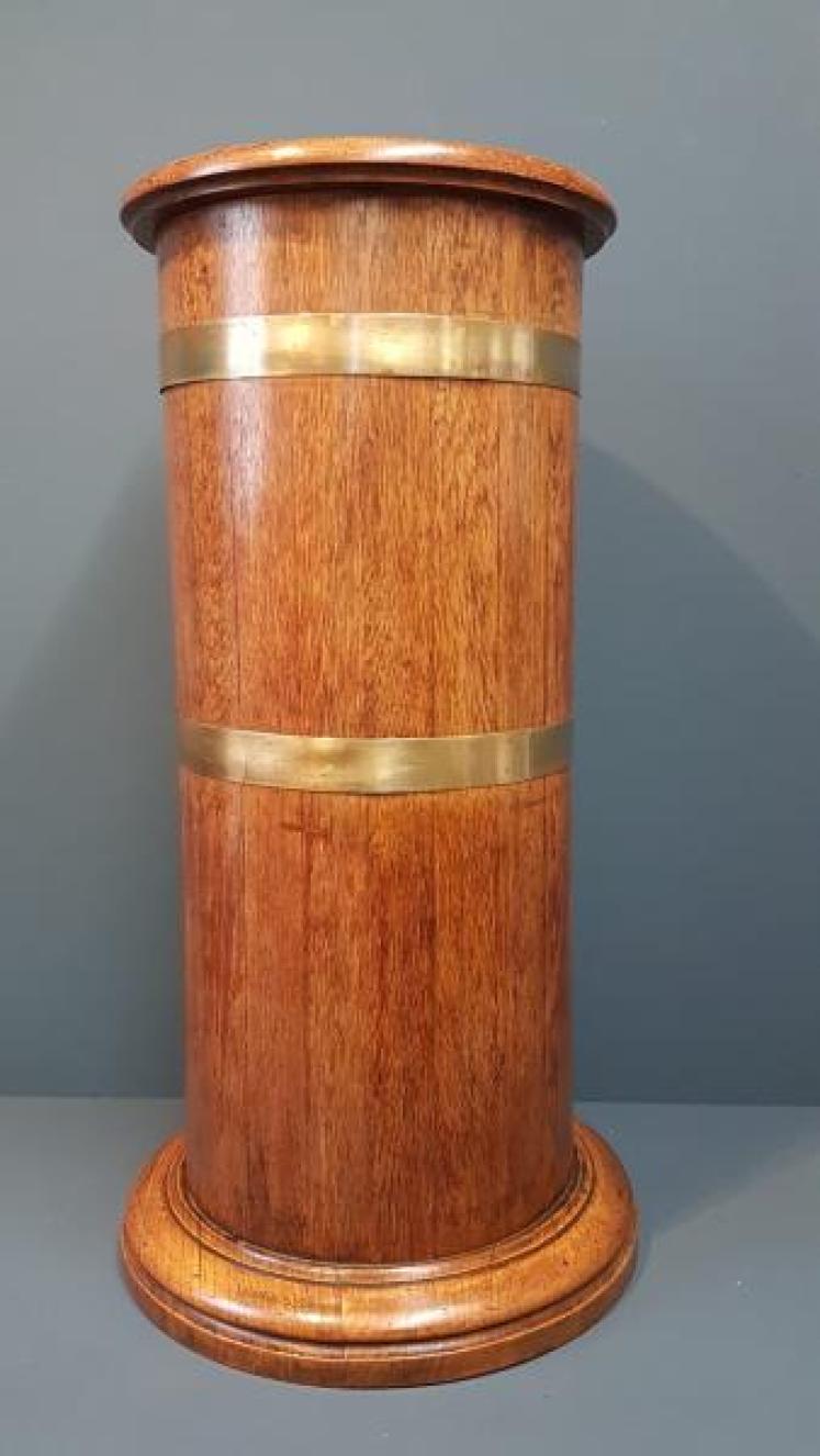 Victorian Oak Brass Bound Stick Stand - Image 5