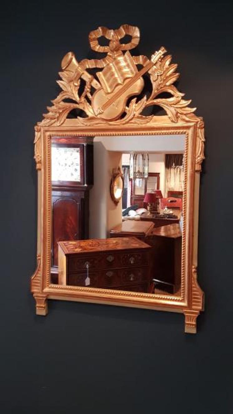 Edwardian Timber Gilt Mirror  - Image 1