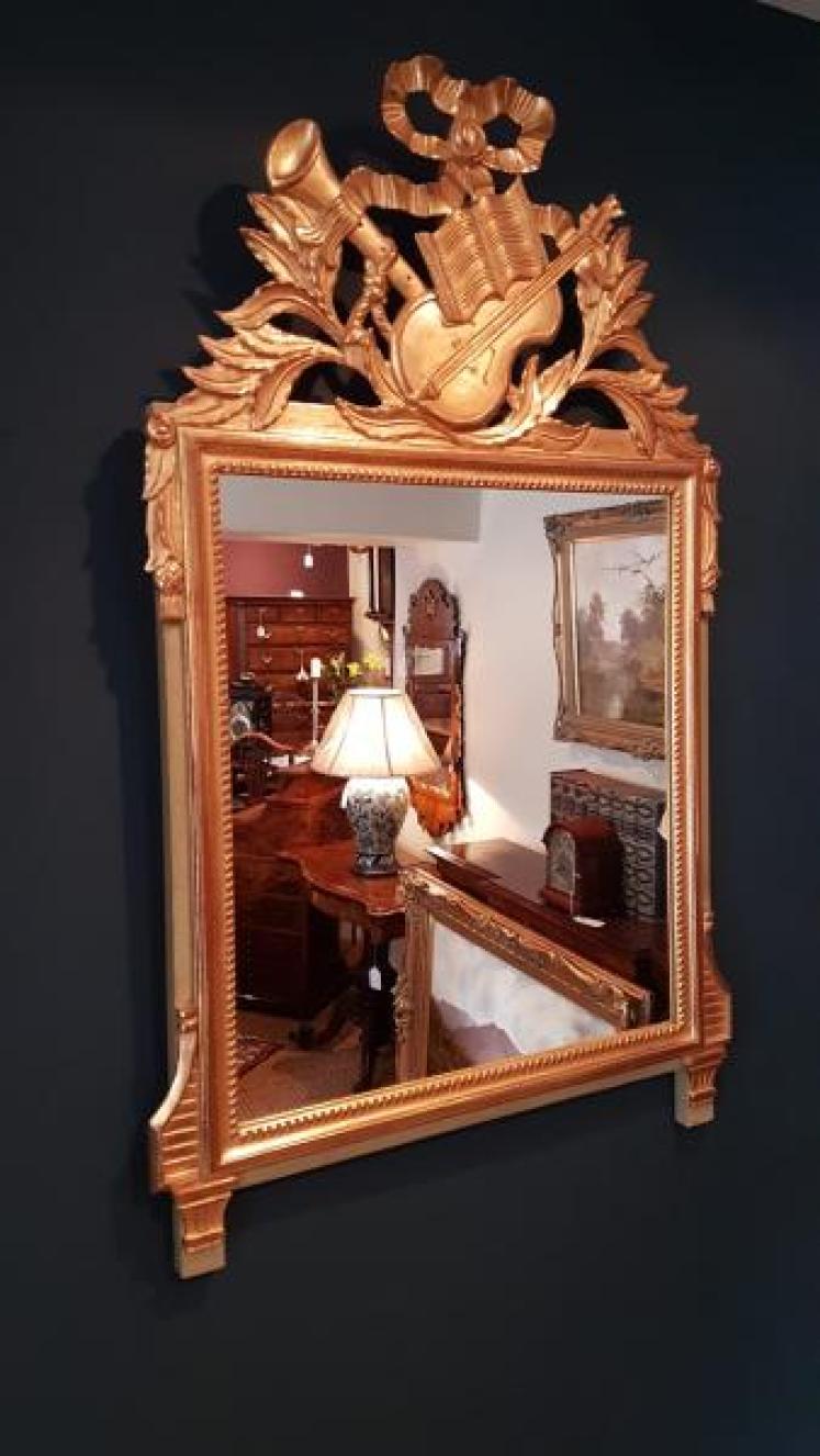 Edwardian Timber Gilt Mirror  - Image 2