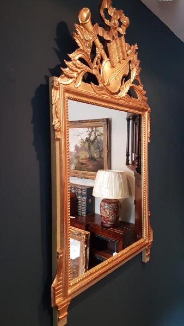 Edwardian Timber Gilt Mirror  - Image 5