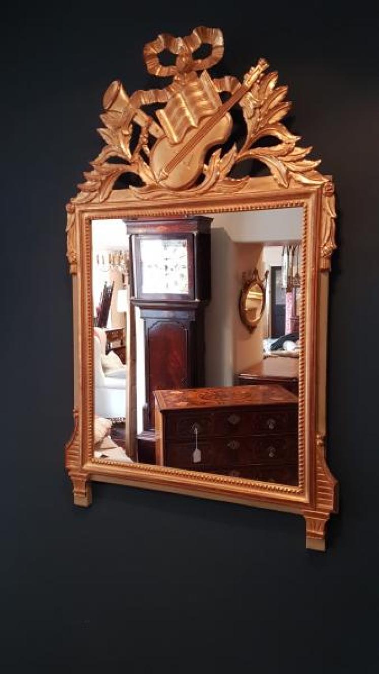 Edwardian Timber Gilt Mirror  - Image 6