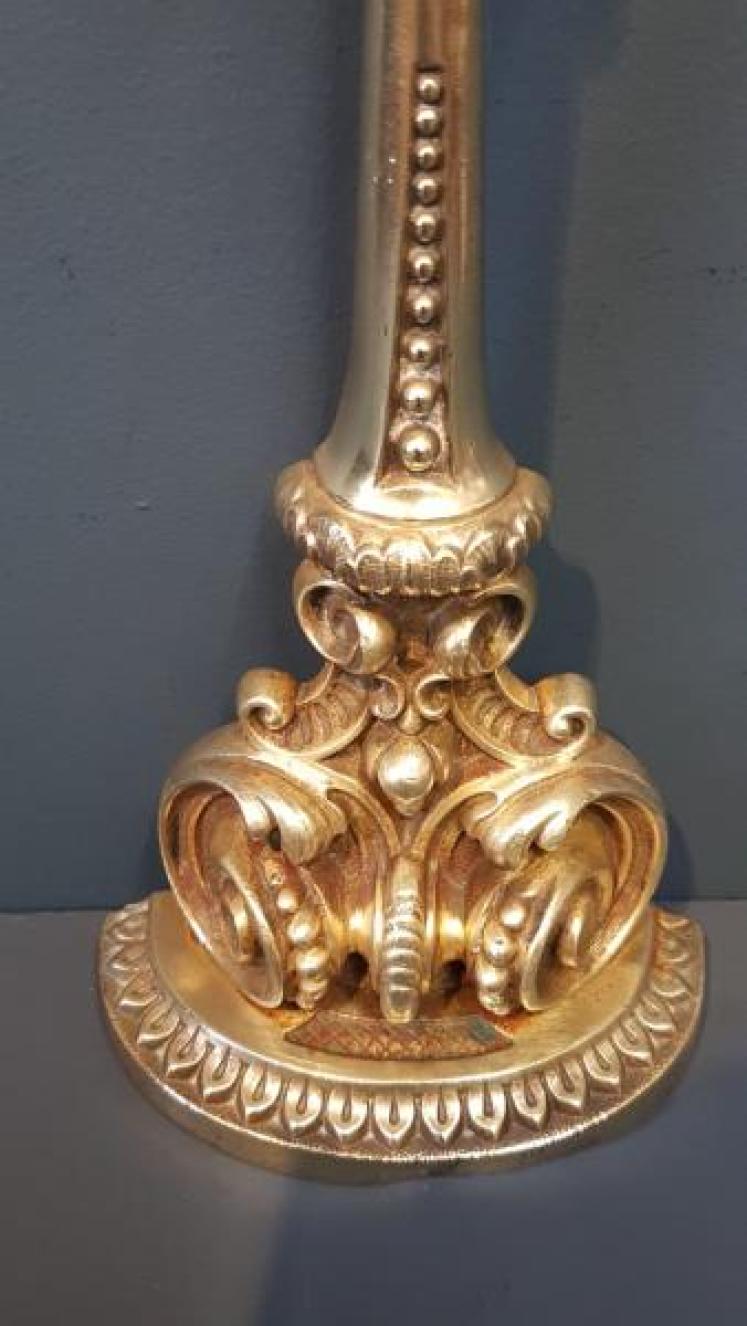 Victorian Cast Brass Door Stop by Tonks - Image 2