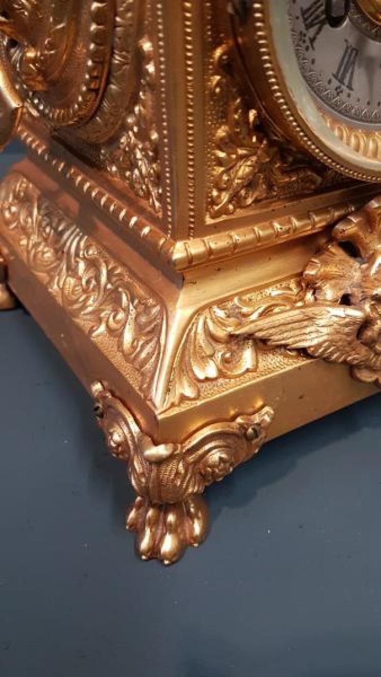 Victorian Ormolu Mantel Clock - Image 6