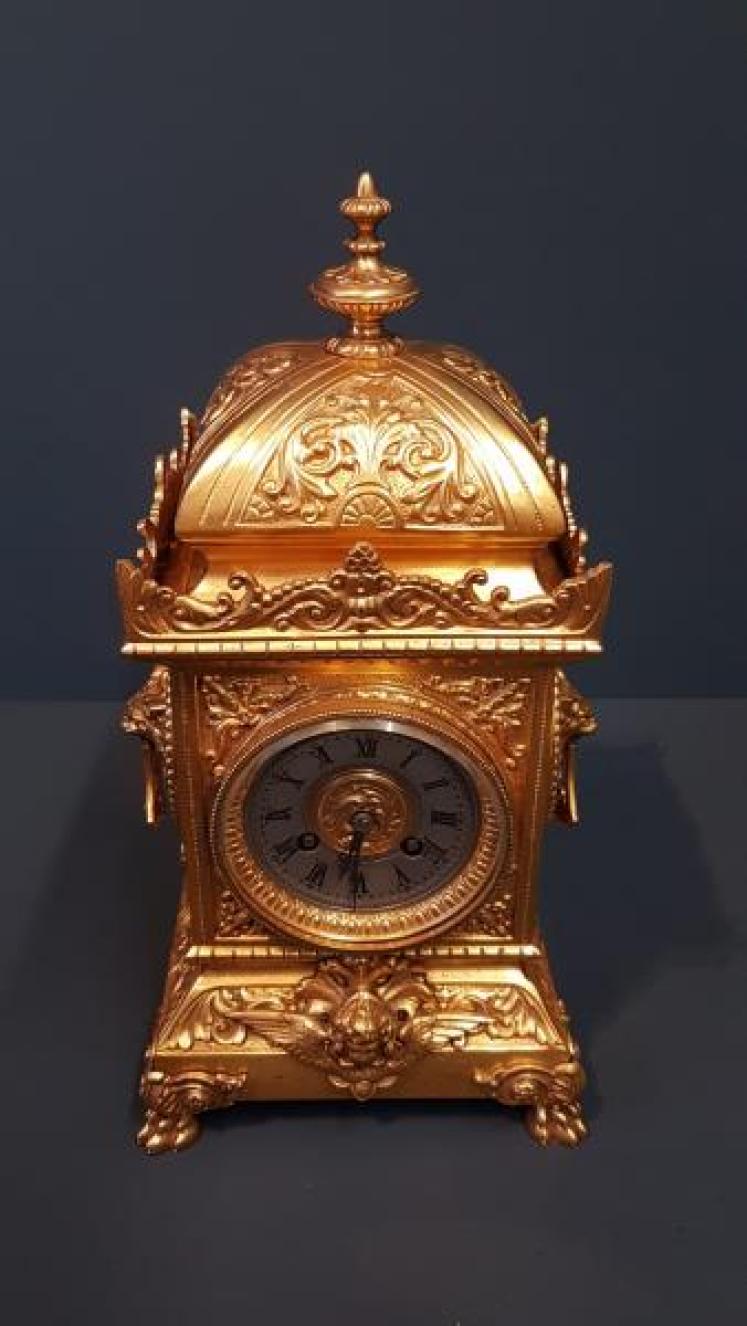 Victorian Ormolu Mantel Clock - Image 7