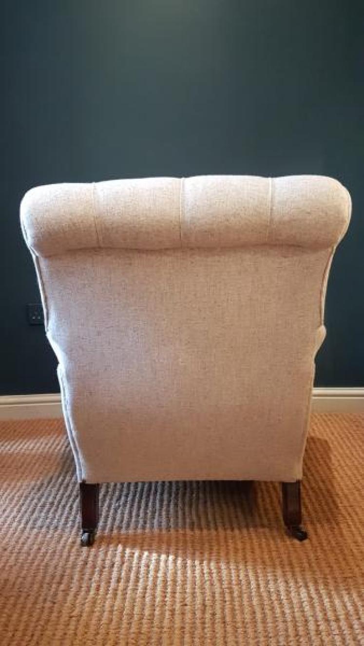 Superb Victorian Button Back Easy Chair - Image 7