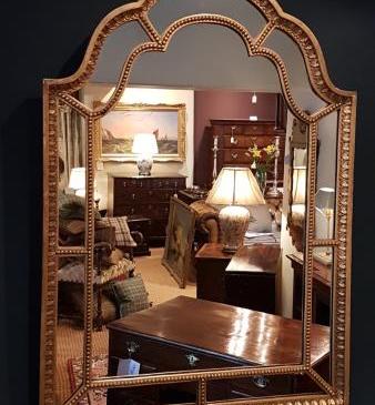Victorian Segmented Timber Gilt Mirror