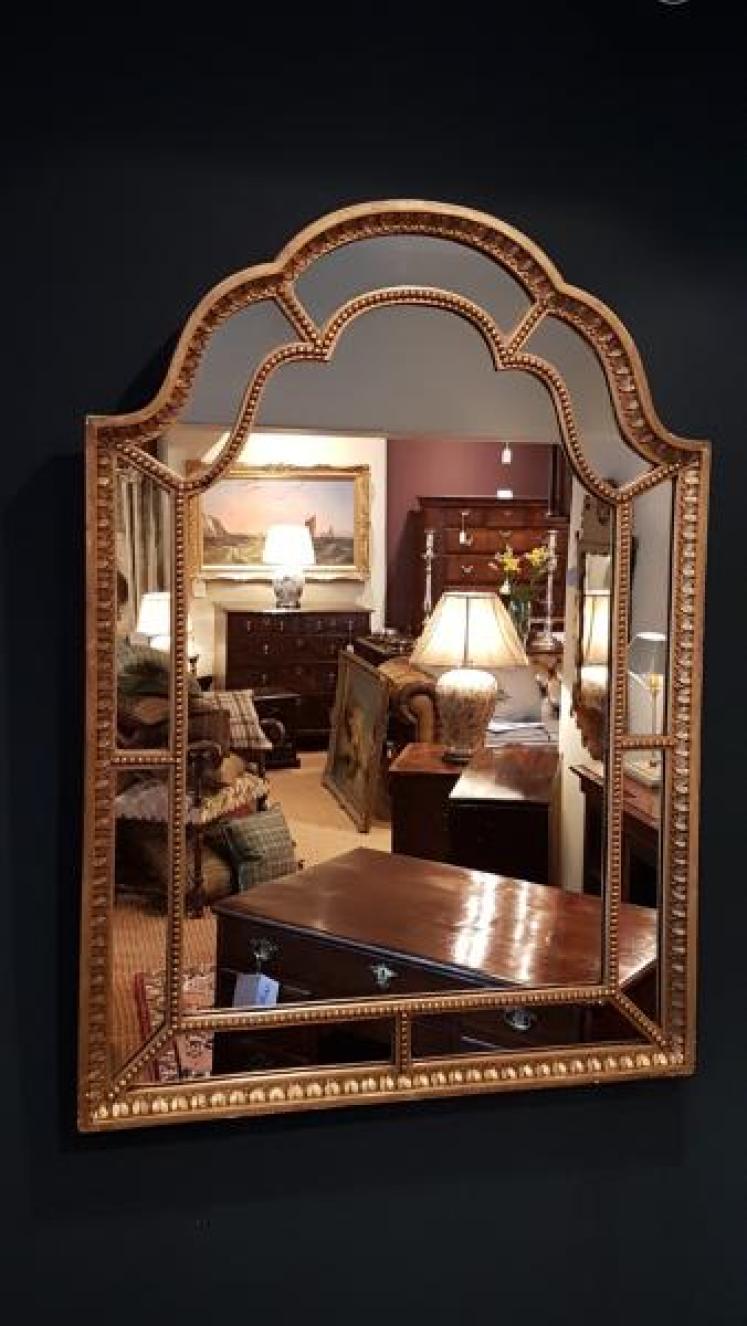 Victorian Segmented Timber Gilt Mirror - Image 1