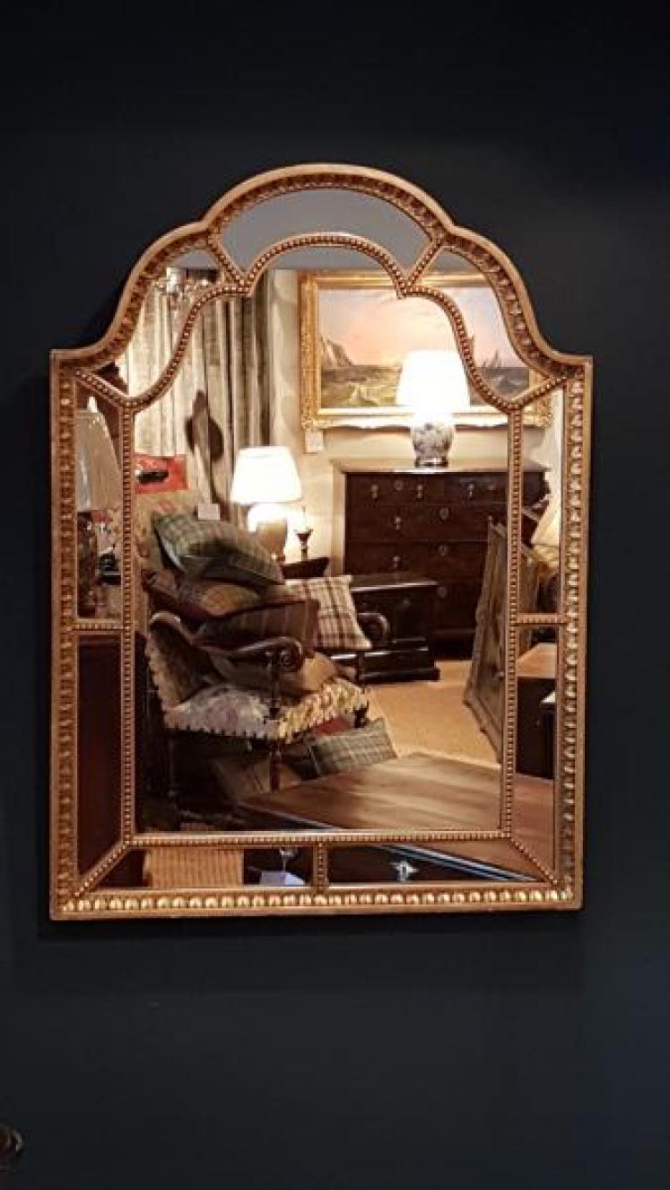 Victorian Segmented Timber Gilt Mirror - Image 4
