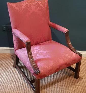 George III Mahogany Gainsborough Chair 