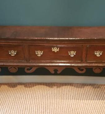 George II Oak Cabriole Leg Dresser 