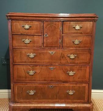 George II Walnut Norfolk Chest