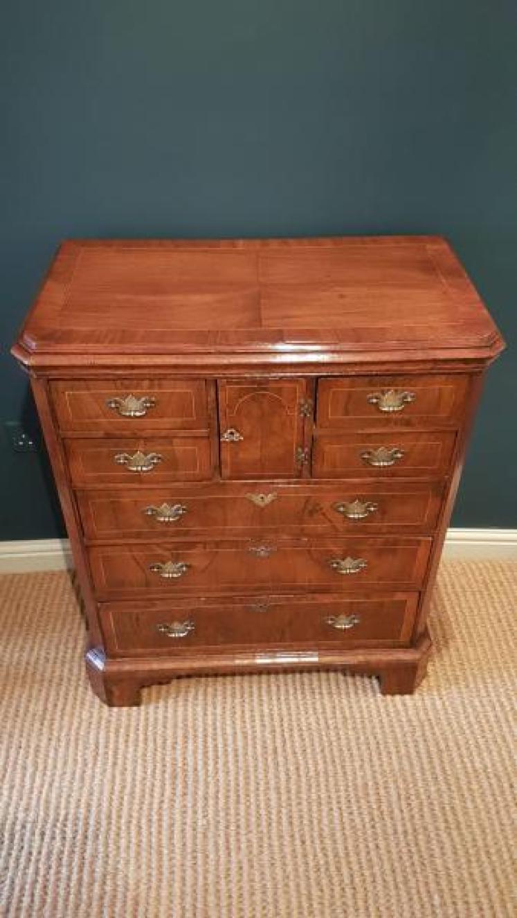 George II Walnut Norfolk Chest - Image 2