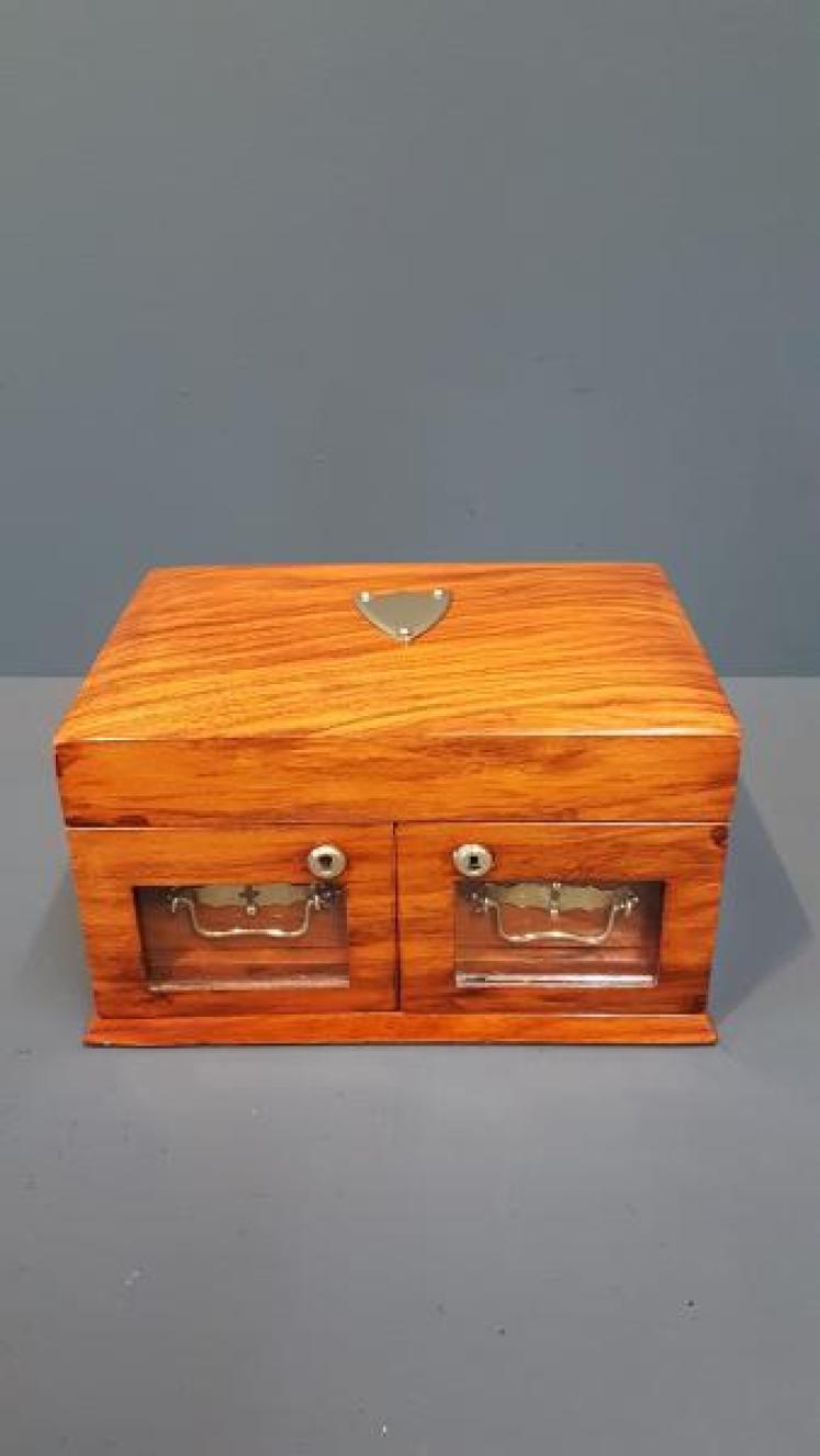 Victorian Figured Walnut Jewellery Box - Image 2