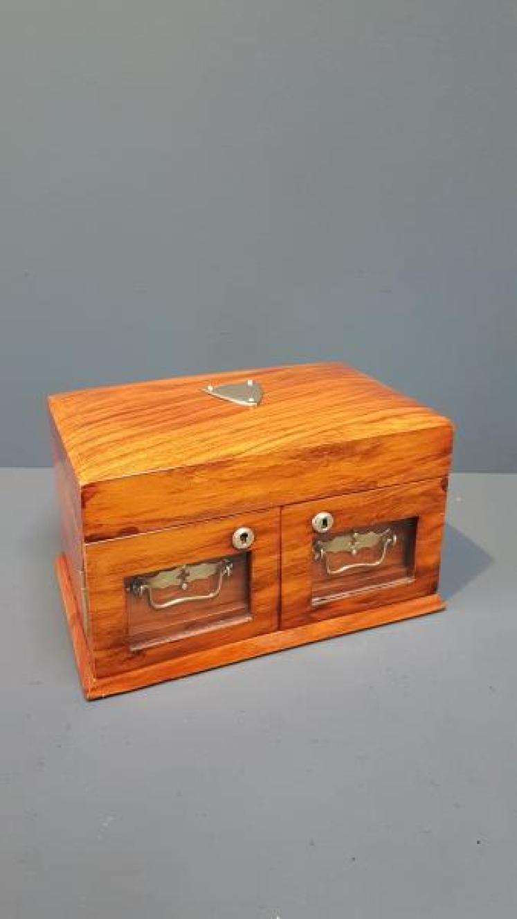 Victorian Figured Walnut Jewellery Box - Image 6