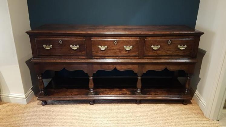 George III Oak Montgomeryshire Dresser - Image 1