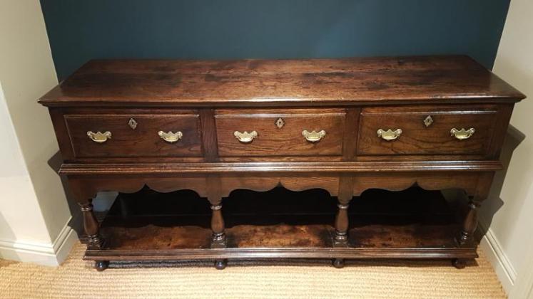 George III Oak Montgomeryshire Dresser - Image 2
