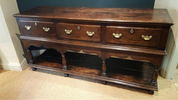 George III Oak Montgomeryshire Dresser - Image 7