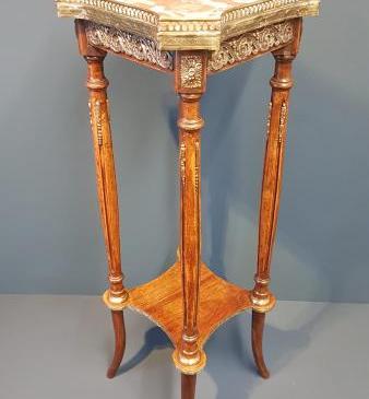 Victorian Walnut & Gilt Ormolu Plant Stand